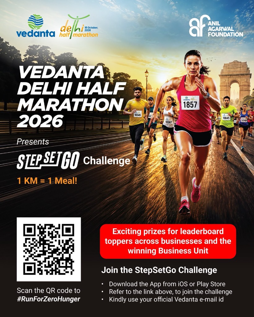Vedanta Delhi Half Marathon 2026 — StepSetGo Challenge