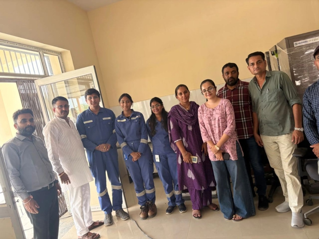 CEDRA Team alongside Vedanta Oil & Gas CSR Team Handover Required Equipment to Strengthen Infrastructure at PHC, Chittar Ka Par (MLI Project) - CEDRA Community Work Gujarat