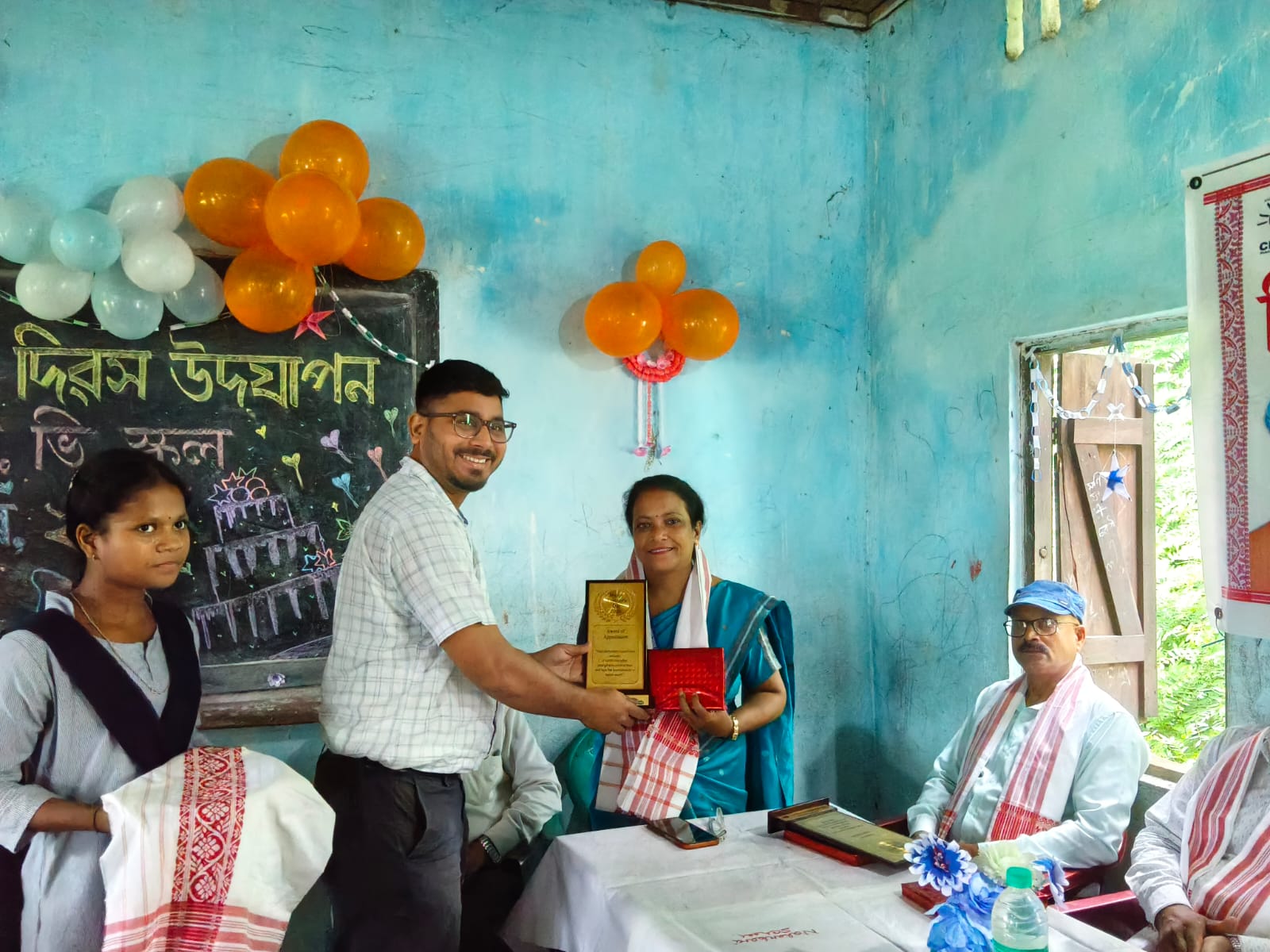Certificate & Memento Distribution Ceremony to Dedicated Village Teachers - MLI Assam - CEDRA Community Work Gujarat